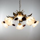 Люстра "Розетта" 6хЕ27 40Вт бежевый 75х75х30-90см BayerLux 9272808