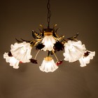 Люстра "Розетта" 6хЕ27 40Вт бежевый 75х75х30-90см BayerLux 9272808