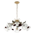 Люстра "Розетта" 6хЕ27 40Вт бежевый 75х75х30-90см BayerLux 9272808