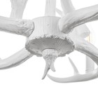 Люстра "Рога" 4хЕ14 40Вт белый 65х65х40-130 см BayerLux - Фото 6