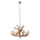 Люстра «Рога», 6хЕ14, 40 Вт, коричневая, 65×65×40-130 см - Фото 1