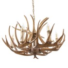 Люстра «Рога», 6хЕ14, 40 Вт, коричневая, 65×65×40-130 см  (артикул 9285263)  большой выбор товаров оптом и в розницу по низким ценам с доставкой
