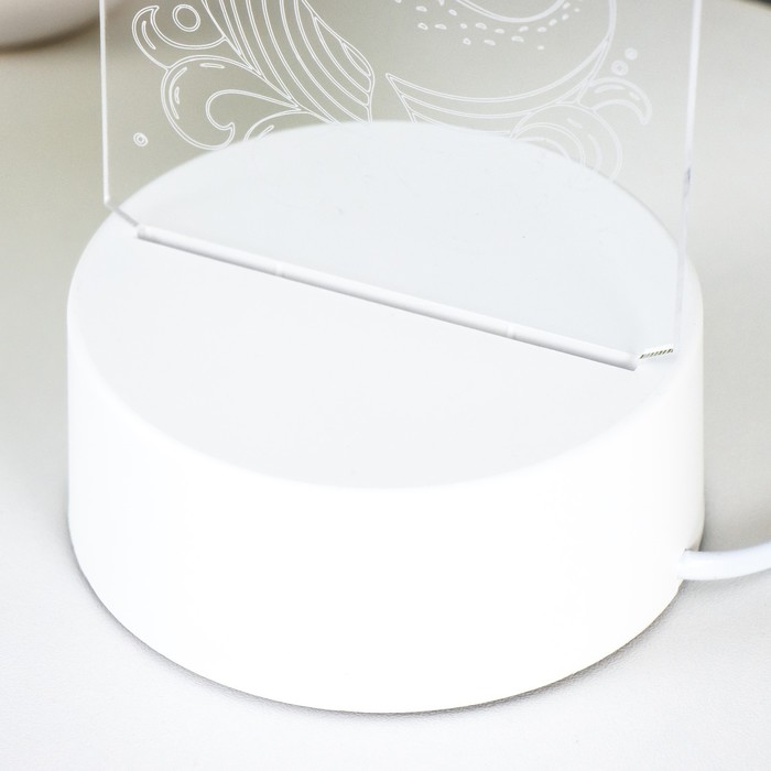 Светильник "Кит" LED белый 8,5х9,5х16 см RISALUX - фото 1907631498