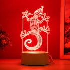 Светильник 3D RISALUX «Геккон», LED-ночник, белый, 9×9.5×15 см - Фото 5
