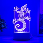 Светильник 3D RISALUX «Геккон», LED-ночник, белый, 9×9.5×15 см - Фото 6