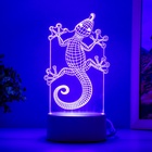 Светильник 3D RISALUX «Геккон», LED-ночник, белый, 9×9.5×15 см - Фото 7