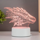 Светильник 3D RISALUX «Дракон», LED-ночник, белый 15×9.5×11 см - Фото 9