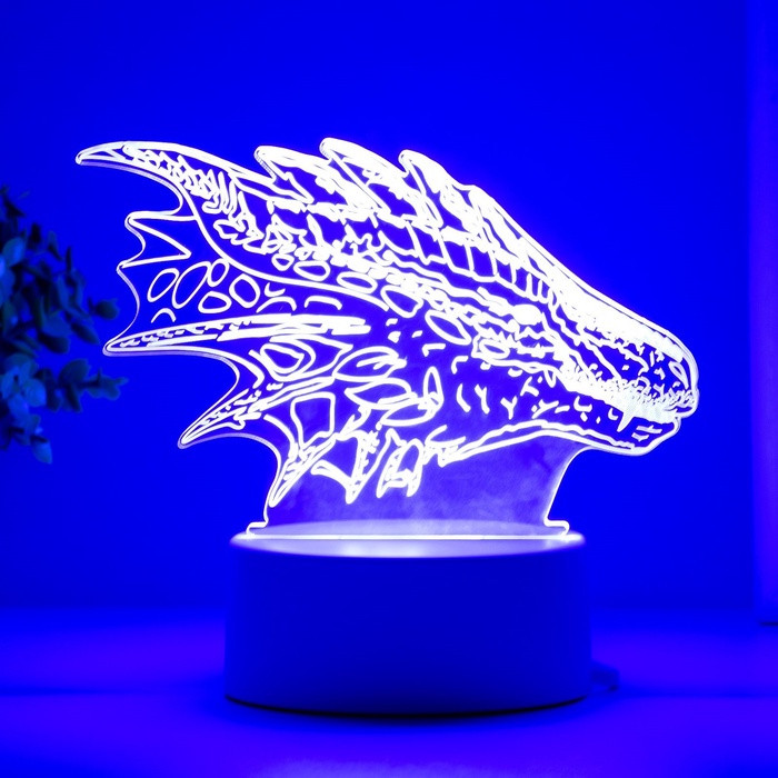 

Светильник "Дракон" LED белый 15х9,5х11 см