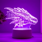 Светильник 3D RISALUX «Дракон», LED-ночник, белый 15×9.5×11 см - Фото 5