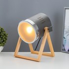 Настольная лампа "Адели" E27 40Вт серый  24х31 см - Фото 1