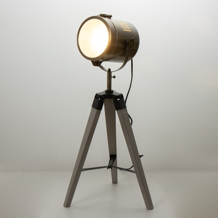 Настольная лампа "Алес" E27 40Вт бронза 24х31 см RISALUX - фото 1906184400