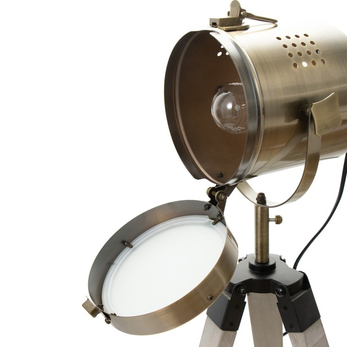 Настольная лампа "Алес" E27 40Вт бронза 24х31 см RISALUX - фото 1906184411