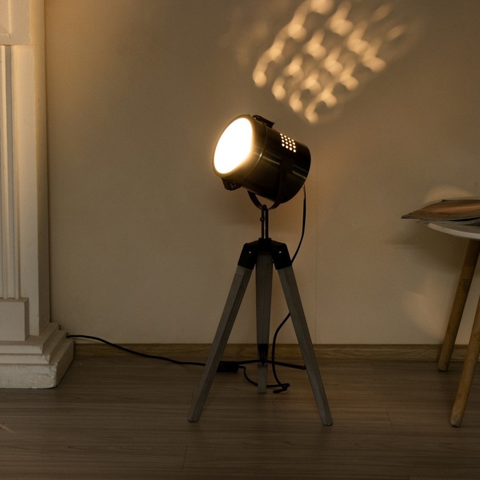 Настольная лампа "Алес" E27 40Вт бронза 24х31 см RISALUX - фото 1884093699