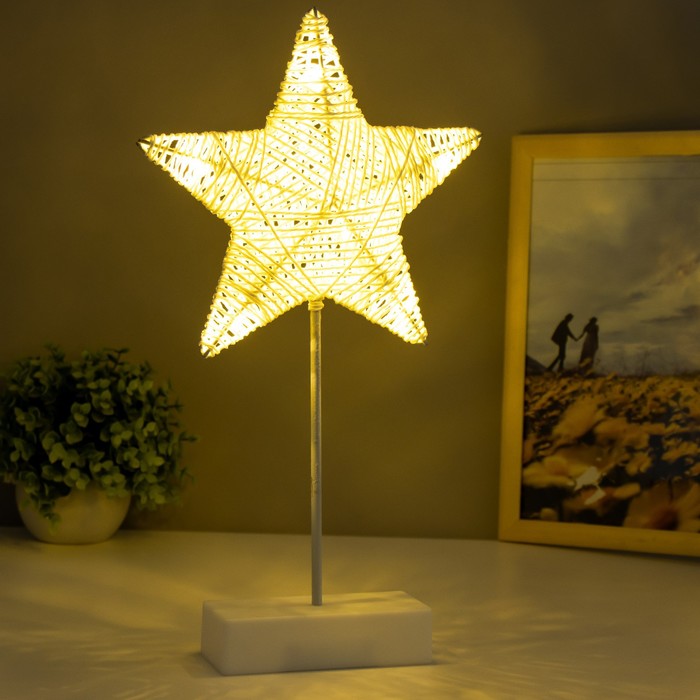 Ночник "Звезда" LED от батареек 3хАА 20,5х5,5х38 см RISALUX - фото 1906184431