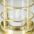 Ночник "Фонарь со свечой" LED от батареек 1хCR2032 золото 9,5х9,5х17 см RISALUX - фото 22025517