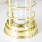 Ночник "Фонарь со свечой" LED от батареек 1хCR2032 золото 9,5х9,5х17 см RISALUX - фото 22025518