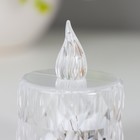 Светодиодная свеча, ночник LED RISALUX «Малютка», от батареек, прозрачный, 3×LR41, 3.5×3.5×5 см - Фото 6