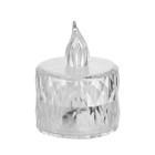 Светодиодная свеча, ночник LED RISALUX «Малютка», от батареек, прозрачный, 3×LR41, 3.5×3.5×5 см - Фото 8