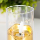 Светодиодная свеча, ночник LED RISALUX «Золотая», от батареек, 3×LR44, 5.4×5.4×10.5 см - Фото 4