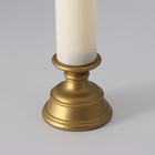 Светодиодная свеча в подсвечнике RISALUX «Ретро», ночник LED, от батареек, золото, 7×7×24 см - Фото 5