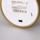 Светодиодная свеча в подсвечнике RISALUX «Ретро», ночник LED, от батареек, золото, 7×7×24 см - Фото 7