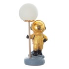Настольная лампа "Космонавт" LED USB бело-золотой 14х10,5х31,5 см RISALUX - Фото 7