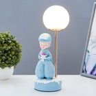 Настольная лампа "Девушка" LED USB голубой 14х10,5х31,5 см RISALUX - Фото 2