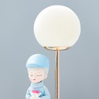 Настольная лампа "Девушка" LED USB голубой 14х10,5х31,5 см RISALUX - Фото 5