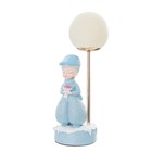 Настольная лампа "Девушка" LED USB голубой 14х10,5х31,5 см RISALUX - Фото 8