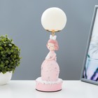 Настольная лампа "Девушка" LED USB розовый 14х10,5х31,5 см - фото 2733181