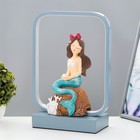 Настольная лампа «Русалка» LED 15 Вт голубой 24×10×34 см RISALUX - Фото 1