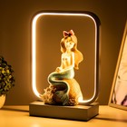 Лампа настольная RISALUX «Русалка», светодиодная, 15 Вт, голубая, 24×10×34 см - Фото 4