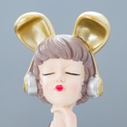 Настольная лампа «Девушка в наушниках» LED 15 Вт коричневый 24×10×34 см RISALUX - Фото 5