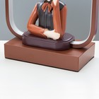 Настольная лампа «Девушка в наушниках» LED 15 Вт коричневый 24×10×34 см RISALUX - Фото 6