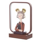 Настольная лампа «Девушка в наушниках» LED 15 Вт коричневый 24×10×34 см RISALUX - Фото 8