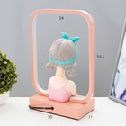 Настольная лампа «Девушка с телефоном» LED 15 Вт коричневый 24×10×34 см RISALUX - Фото 4