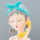 Лампа настольная RISALUX «Девушка с телефоном», светодиодная, 15 Вт, коричневая, 24×10×34 см - Фото 6