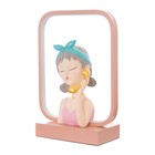 Настольная лампа «Девушка с телефоном» LED 15 Вт коричневый 24×10×34 см RISALUX - Фото 8