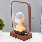 Настольная лампа «Девушка» LED 15 Вт коричневый 24×10×34 см RISALUX - Фото 4