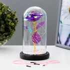 Фигурка светящаяся колба RISALUX «Цветной цветок», LED - ночник, от батареек 3×ААА, 11×11×20 см - Фото 4