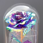 Ночник колба "Цветной цветок" LED от батареек 3хААА 11х11х20 см - Фото 5