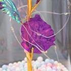 Фигурка светящаяся колба RISALUX «Цветной цветок», LED - ночник, от батареек 3×ААА, 11×11×20 см - Фото 6