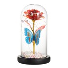 Ночник колба "Цветок и бабочка" LED от батареек 3хААА 11х11х19,5 см RISALUX - Фото 7