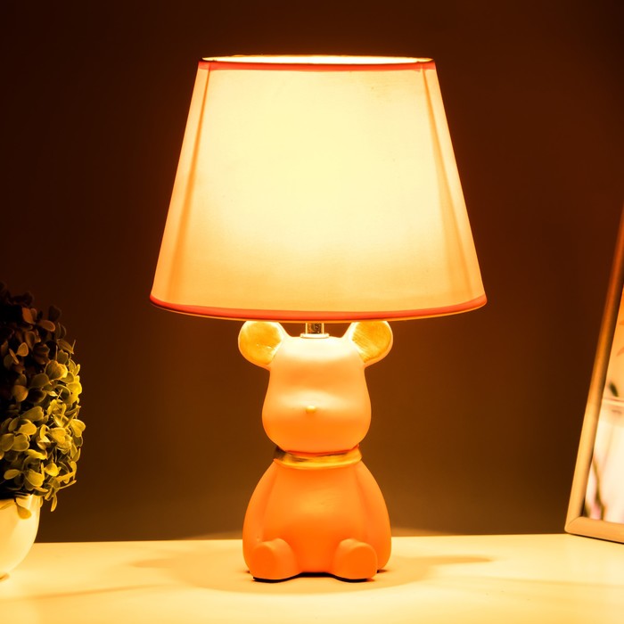 Настольная лампа "Медвежонок" Е14 40Вт оранжевый 22,5х22,5х33,5 см RISALUX - фото 1907632072