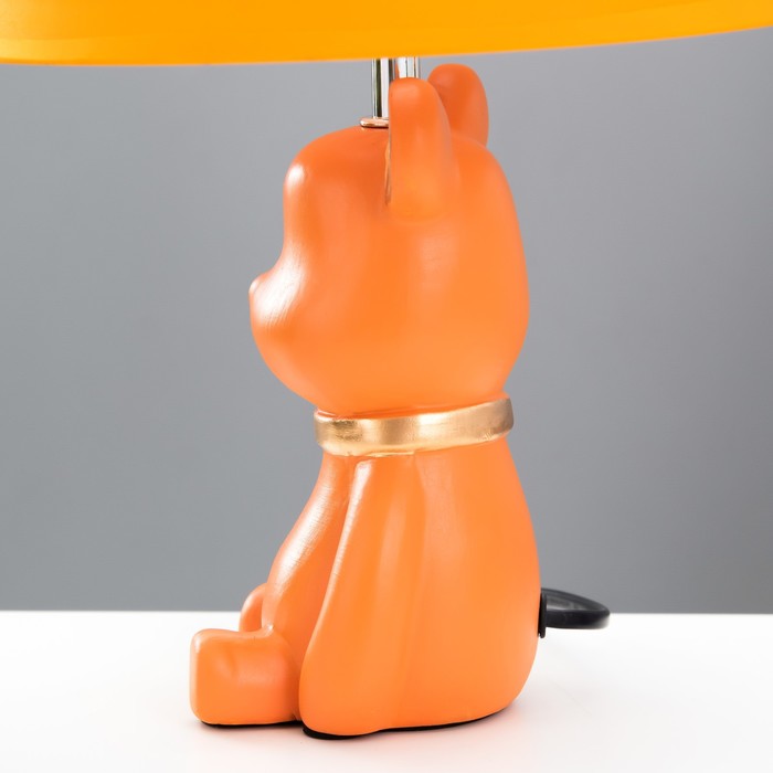Настольная лампа "Медвежонок" Е14 40Вт оранжевый 22,5х22,5х33,5 см RISALUX - фото 1907632075