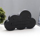 Ночник для записей "Облачко" LED с маркерами, от батареек/USB бело-чёрный 19х30х5 см - фото 24579844