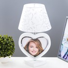 Настольная лампа «Портрет» с фоторамкой E27 40 Вт белый 23×23×42 см RISALUX - Фото 1