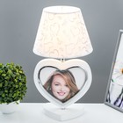 Настольная лампа «Портрет» с фоторамкой E27 40 Вт белый 23×23×42 см RISALUX - Фото 2