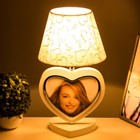 Настольная лампа «Портрет» с фоторамкой E27 40 Вт белый 23×23×42 см RISALUX - Фото 3