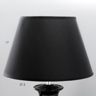 Лампа настольная «Вазалия» 1хЕ27 40 Вт черный 28×28×45 см RISALUX - фото 3813345